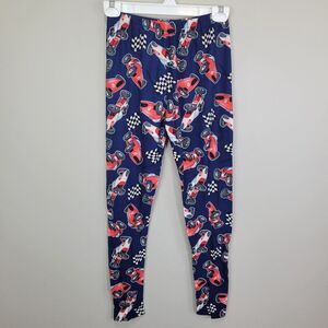 Zinati‎ Race Car Themed Polyester Spandex Ankle Leggings Plus Size OS